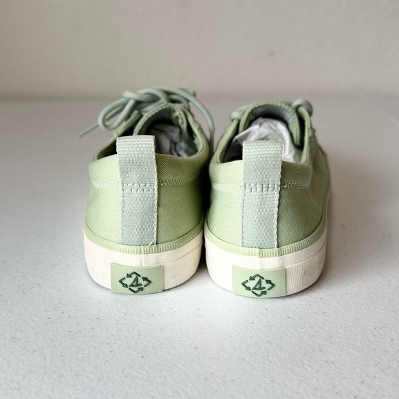Sperry Crest Vibe sea cycled Light Green Canvas Sneakers size 8 - Picture 5 of 7